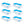 Intex Swim Center 198 Gallon Inflatable Family Swimming Pool, Blue (6 Pack)