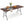 6 FT Fold-in-Half Camping Table with Rattan Texture