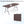6 FT Fold-in-Half Camping Table with Rattan Texture