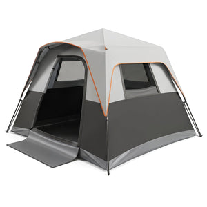 6-Person Instant Cabin Tent with Blackout Rainfly