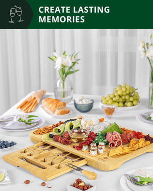 Cheese Board XXL with Cutlery Set