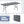 6 ft Portable Folding Table 350 LBS Fold-in-Half Table with HDPE Tabletop