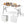 6 ft Portable Folding Table 350 LBS Fold-in-Half Table with HDPE Tabletop