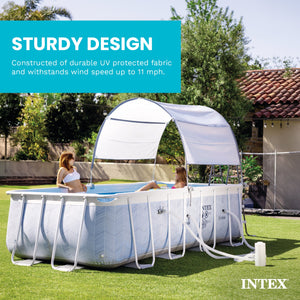 Intex 28054E Protective Canopy for 9 Foot or Smaller Rectangular Swimming Pools