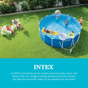 Intex 15 Foot Round Easy Set Vinyl Solar Cover for Swimming Pools, Blue | 29023E