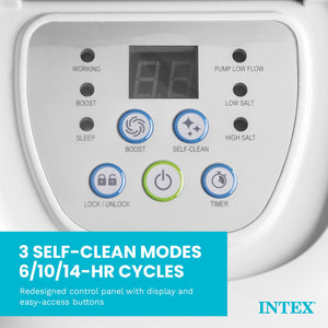 Intex Krystal Clear Saltwater Pool Chlorine System for 4,500 Above Ground Pools