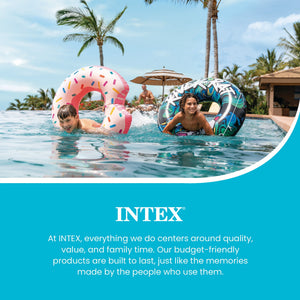 Intex River Rat 48 Inch Inflatable Lake Boat Towable Floating Tube, Color Varies