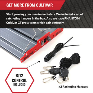 PHANTOM Cultivar GL250 250 Watt 120 Volt LED Aluminum Grow Tent Plant Light, Red