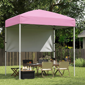 Pop-Up Canopy Tent 6x4 ft with Half Sidewall