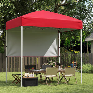 Pop-Up Canopy Tent 6x4 ft with Half Sidewall