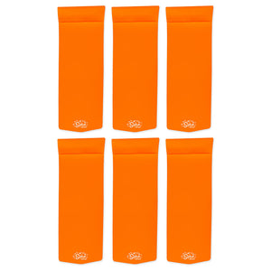 TRC Splash 70 Inch Foam Raft Lounger Pool Lake Float, Orange Breeze (6 Pack)
