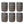 Good Ideas Rain Wizard 50 Gal Plastic Rain Barrel Water Collector, Oak (6 Pack)