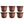 Listo SRA13001P05 13-Inch Round Plastic Sierra Planter, Rustic Redstone (6 Pack)