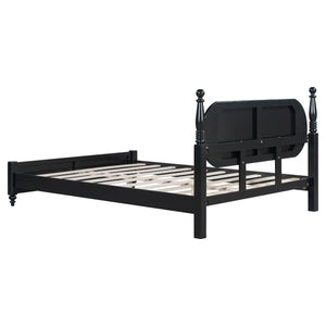 Queen Bed Frame, Solid Wood Platform with Slats