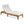 TOPMAX Acacia Wood Chaise Lounge