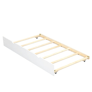 Daybed With Storage Shelves, USB Charging, And Trundle Bed