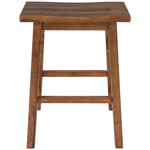 Rustic 3 Piece Stationary Kitchen Island Set With 2 Seatings, With 2 Open Shelves