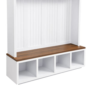 Entryway Hall Tree With Bench And Storage
