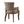 Elegant Arm Dining Chair With Brass Nail Head Detailing