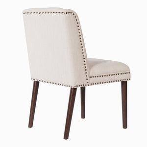 Light Luxury Rivet Upholstered Dining Chair Set of 2