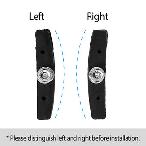 5 Pairs V Bike Brake Pads Road Mountain Bicycle V-Brake Blocks Set 70mm Non-Slip V Bicycle Stop Caliper W/ Hex Nuts and Spacers