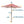 9FT Umbrella Red Stripes