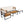 Outdoor 4-Piece Acacia Wood and Metal Patio Sofa Set