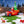 Inflatable Santa Truck with Lit Christmas Tree