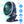 Portable Quiet Clip On Fan With 5 Speeds 3 Brightness 720¡ Fully Adjustable Angle Type-C Rechargeable Clip Desk Wall Mounted Fan For Camping Office Ho