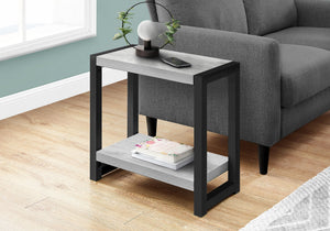 Accent Side Table Narrow Small 2-Tier Contemporary Modern