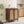 Sideboard Buffet Cabinet With Handwoven Rattan Doors (Set of 2) - Dark Brown