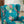 Modern Accent Chair with Retro Wood Legs - Floral