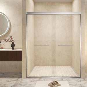 Double Sliding Shower Door With Explosion Proof Film