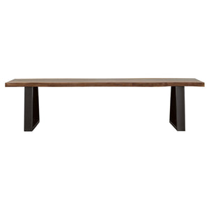 Wobegon - Rectangular Dining Bench - Gray