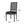 French Country Dining Chair With Rectangular Cane Backrest And Smooth Upholstered Seating