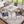 5 Pieces Counter Height Table Set, Kitchen Table With Square Table And 4 Upholstered Chairs