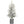 4.5FT Flocked Christmas Tree with Pot Base and LED Lights