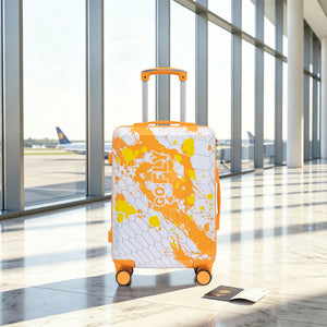 20 Inch PC Spinner Wheel Luggage, Carry-On Suitcase - Orange