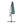 10ft Solar LED Offset Hanging Patio Umbrella (Light Green)
