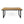 Outdoor Dining Table With U Shape Legs And Slat Top Table - Teak