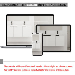 Contemporary Wall Mounted Bathroom Vanity With Resin Double Sink