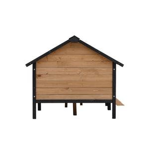 Outdoor Large Wooden Cabin House Style Dog Kennel with Porch