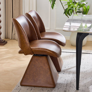 Modern Swivel Dining Chair With High Back