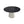 Modern Artificial Stone Round Plywood Base Dining Table, Can Accommodate 6 People, (Not Including Chairs) - Black / Beige