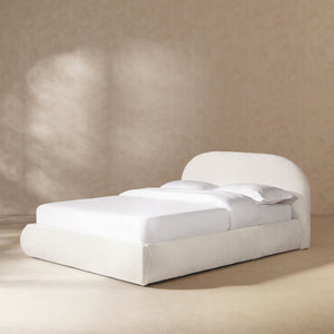 Archie Puffy Grounded - Upholstered Platform Bed