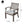 Outdoor Modern Aluminum Dining Chair with Cushion (Set of 2)