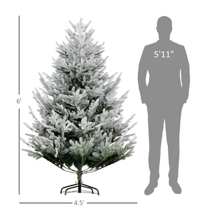 HOMCOM 6 Foot Artificial Christmas Tree