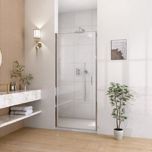 24" W x 72" H Semi-Frameless Circular Pivot Shower Door