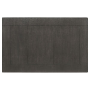 Dexter - Rectangular Plank Top Dining Table - Dark Gray