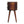 Solid Wood Mini Chestnut Rounded Nightstand, 2-Drawers, Nordic Legs